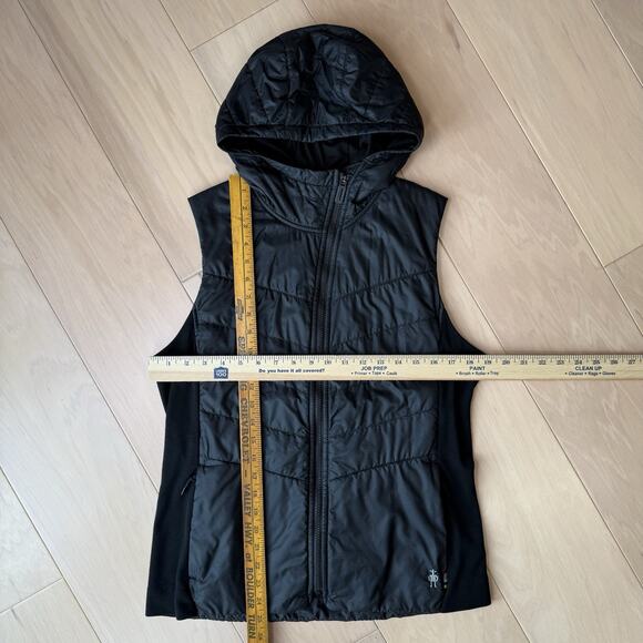 Smartwool Smartloft 60 Hoodie Vest Women's Large Black Full Zip Insulated - Picture 3 of 9